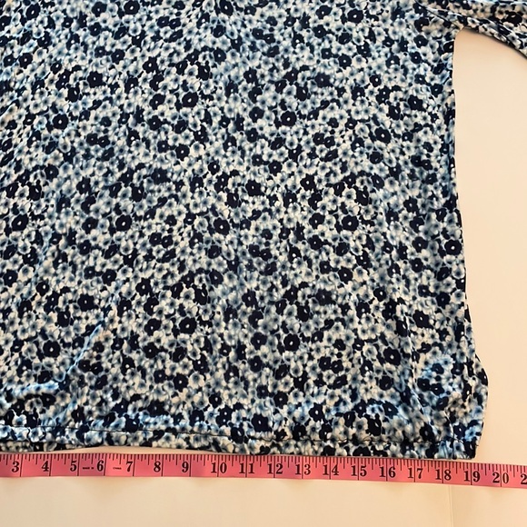 MICHAEL KORS L Long sleeves Blouse bottom hem and wrist elastic Keyhole neckline - Picture 5 of 14